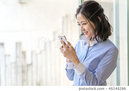 Young lady, business woman, office casual 48148266