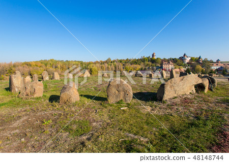 landscape park in the village of Buki, Ukraine landscape park in the village of Buki, Ukraine 48148744