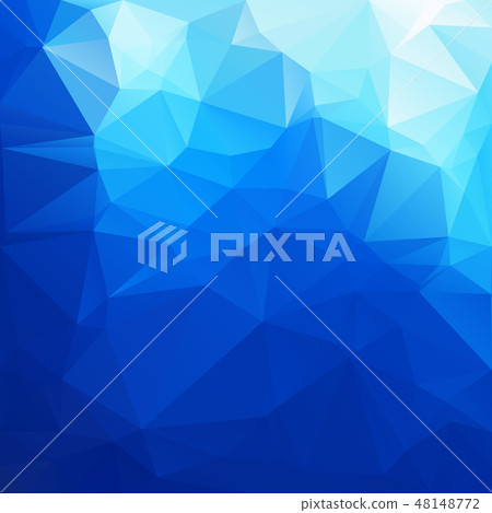 Blue Polygonal Mosaic Background Blue Polygonal Mosaic Background 48148772