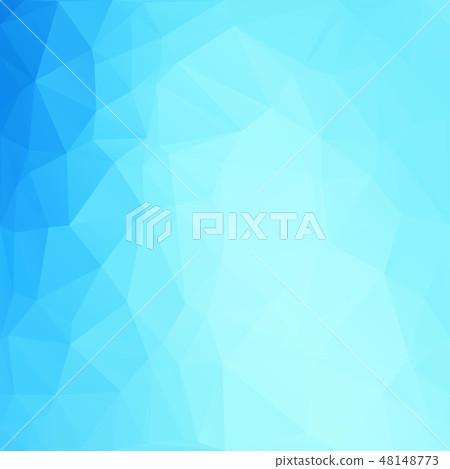 Blue Polygonal Mosaic Background  48148773