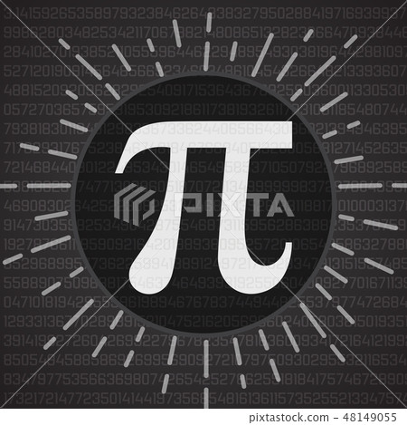 Happy Pi Day Banner 3.14 Digits of Pi Vector 48149055