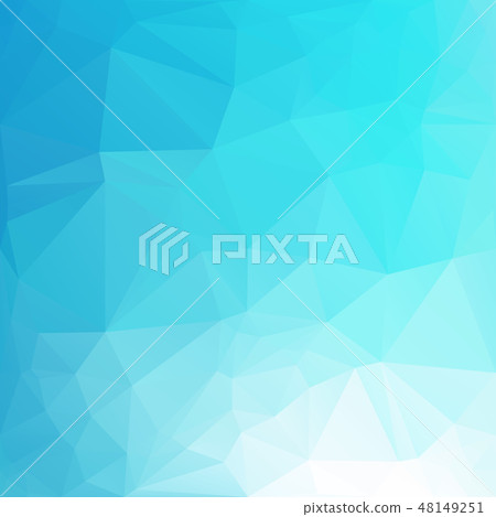 Blue Polygonal Mosaic Background  48149251