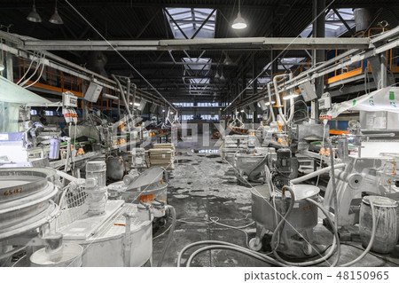 Manufacture of cement inside the building of the plant Manufacture of cement inside the building of the plant 48150965