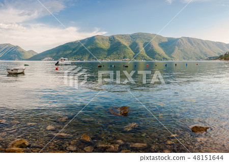 Adriatic seascape with boat Adriatic seascape with boat 48151644