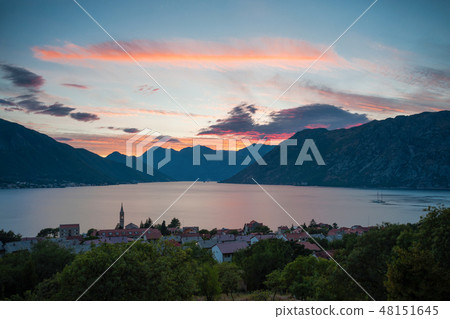Sunset at Boka Kotorska bay Sunset at Boka Kotorska bay 48151645