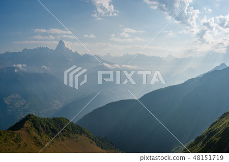 Beautiful landscape with mountain Beautiful landscape with mountain 48151719