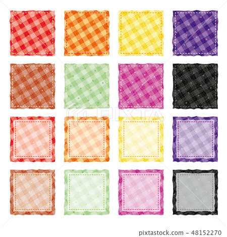 設置檢查的hatchwork面料 設置檢查的hatchwork面料 48152270