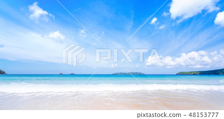 Beach sea vacation beach wave vacation skyline vacation beach Beach sea vacation beach wave vacation skyline vacation beach 48153777