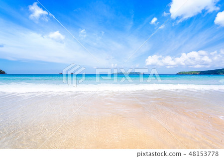 Beach sea vacation beach wave vacation skyline vacation beach 48153778