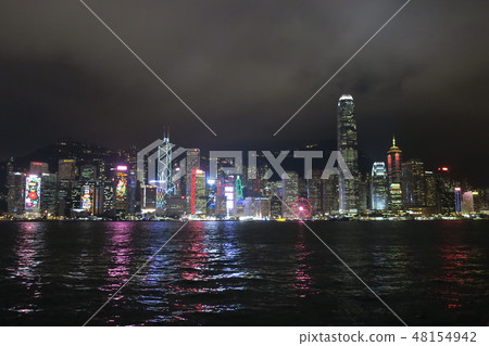 Night view of Hong Kong Night view of Hong Kong 48154942