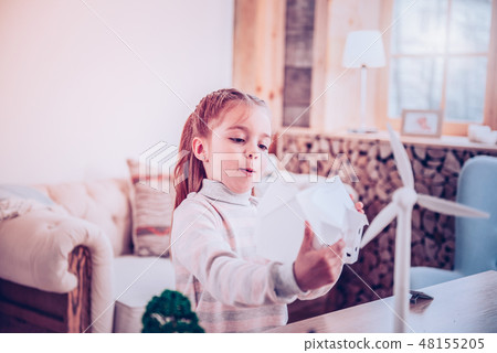 Sweet schooler making house for ecological project Sweet schooler making house for ecological project 48155205