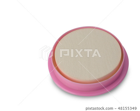 Face powder stroke. (clipping path) 48155349