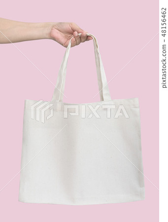 Tote bag canvas white cotton fabric cloth mockup Tote bag canvas white cotton fabric cloth mockup 48156462