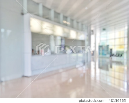 Business office reception lobby blur background - Stock Photo [48156565] -  PIXTA