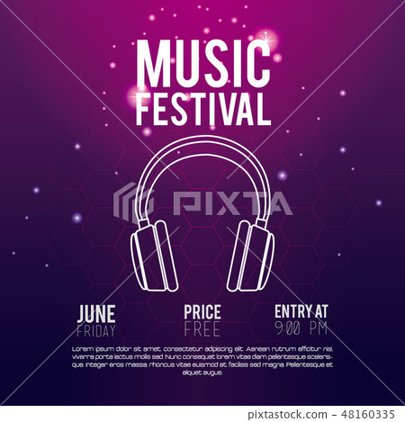 Festival music flyer 48160335