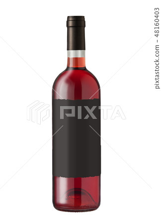 Wine bottle on white 48160403