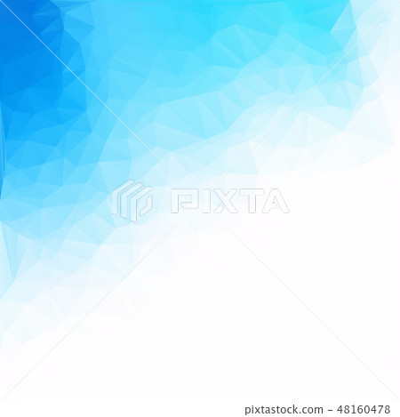 Blue Polygonal Mosaic Background  48160478