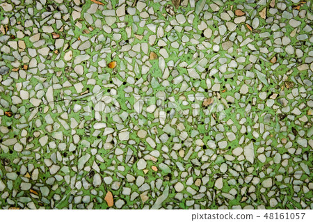 Closeup Green little stone background Closeup Green little stone background 48161057