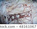Closeup white stone texture background 48161067