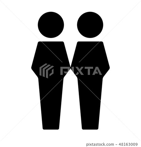 Male icon vector group of people symbol avatar 48163009