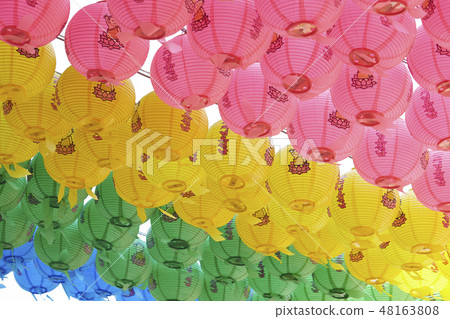七彩燈籠韓國節日 48163808