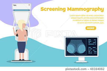 Screeningl Mammography Banner Stock Illustration 48164082 Pixta
