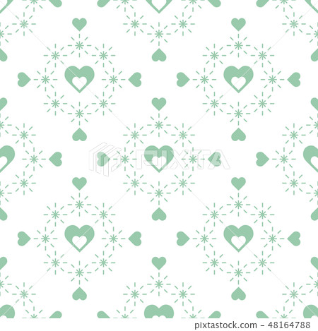 Seamless pattern with hearts Valentine's Day - Stock Illustration ...