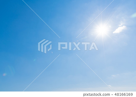 Winter blue sky Winter blue sky 48166169