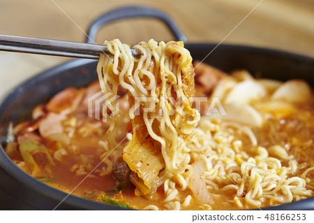 Korean cuisine with ramen Korean cuisine with ramen 48166253