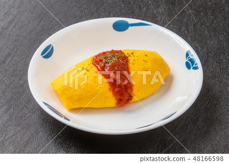 Fluffy omelette Omelette French cuisine 48166598