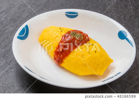 Fluffy omelette Omelette French cuisine 48166599