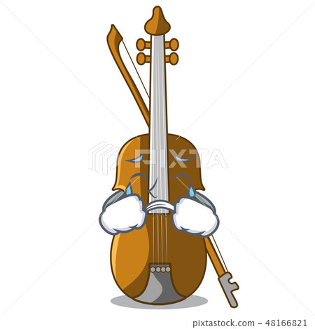 Crying violin in the cartoon music room Crying violin in the cartoon music room 48166821