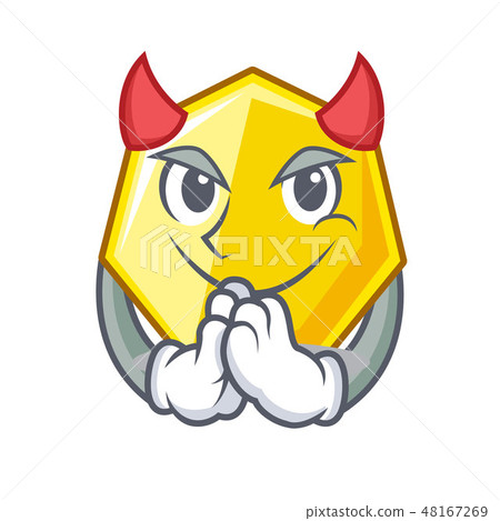 Devil heptagon sticks in the character wall Devil heptagon sticks in the character wall 48167269