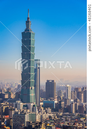 Beautiful architecture building taipei city Beautiful architecture building taipei city 48168401