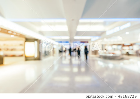 Abstract blur shopping mall of department store interior Abstract blur shopping mall of department store interior 48168729