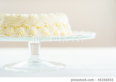Blueberry cheese cake with happy birthday sign on top 48168858