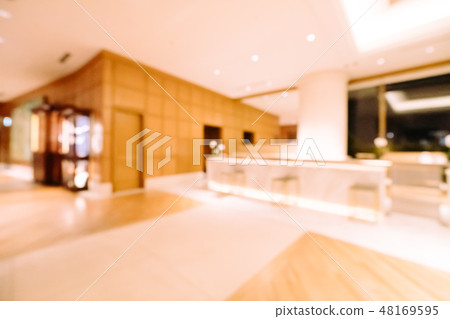 Abstract blur and defocused hotel and lobby interior Abstract blur and defocused hotel and lobby interior 48169595