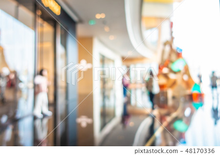 Abstract blur and defocus beautiful luxury shopping mall interior Abstract blur and defocus beautiful luxury shopping mall interior 48170336