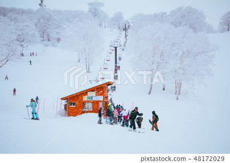 Landscape and Mountain view of Nozawa Onsen 48172029