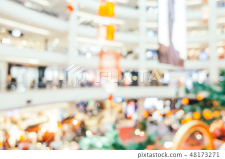 Abstract blur and defocused shopping mall of department store 48173271