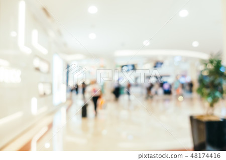 Abstract blur and defocused shopping mall of department store Abstract blur and defocused shopping mall of department store 48174416
