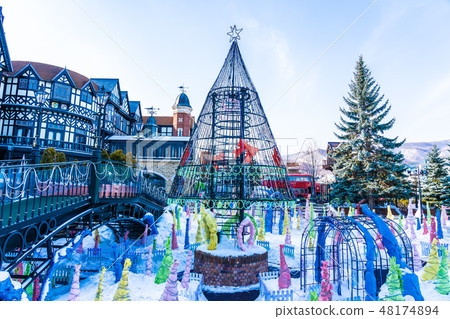 Sapporo Hokkaido, Japan - 3 February 2019 Shiroi koibito chocolate factory landmark of Sapporo City Hokkaido Japan 48174894