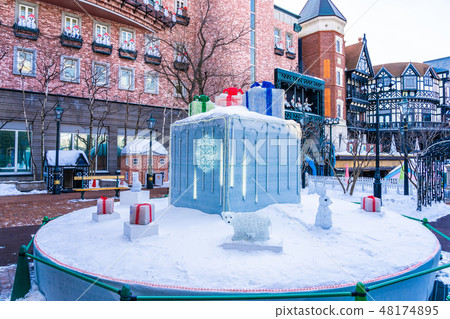 Sapporo Hokkaido, Japan - 3 February 2019 Shiroi koibito chocolate factory landmark of Sapporo City Hokkaido Japan 48174895