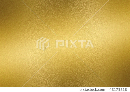 Glowing gold metallic plate surface, abstract 48175818