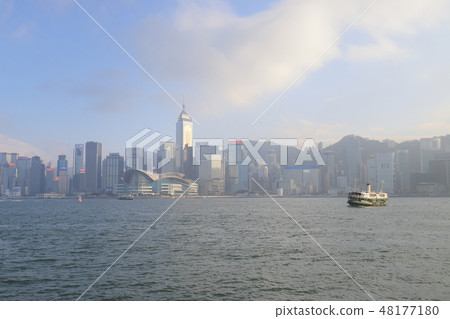 Hong kong as seen from Kowloon side 48177180