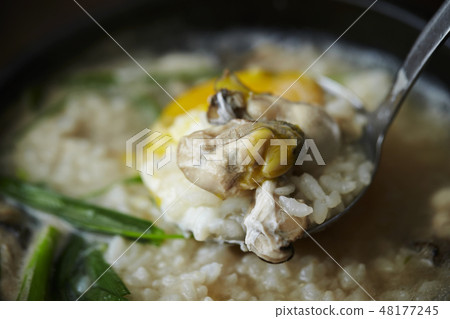 Korean food oyster soup Korean food oyster soup 48177245