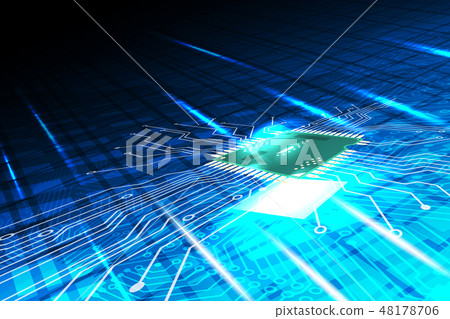 EPS vector motherboard abstract background. 48178706