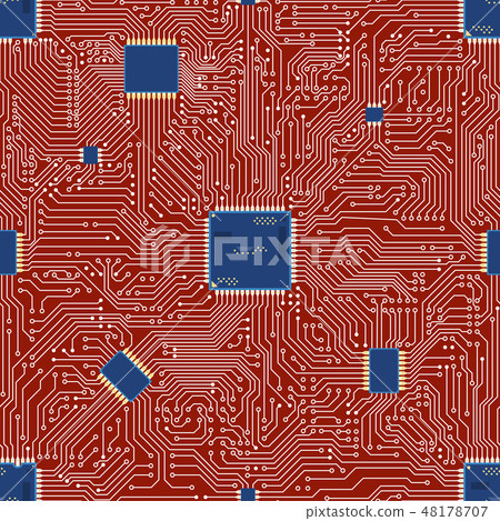 EPS vector motherboard abstract seamless EPS vector motherboard abstract seamless 48178707