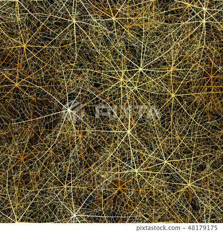 Golden skeleton leaves seamless background. Golden skeleton leaves seamless background. 48179175