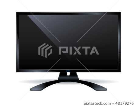 Monitor frame isolated on white 48179276